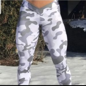 MiniBeast White Camo Leggings